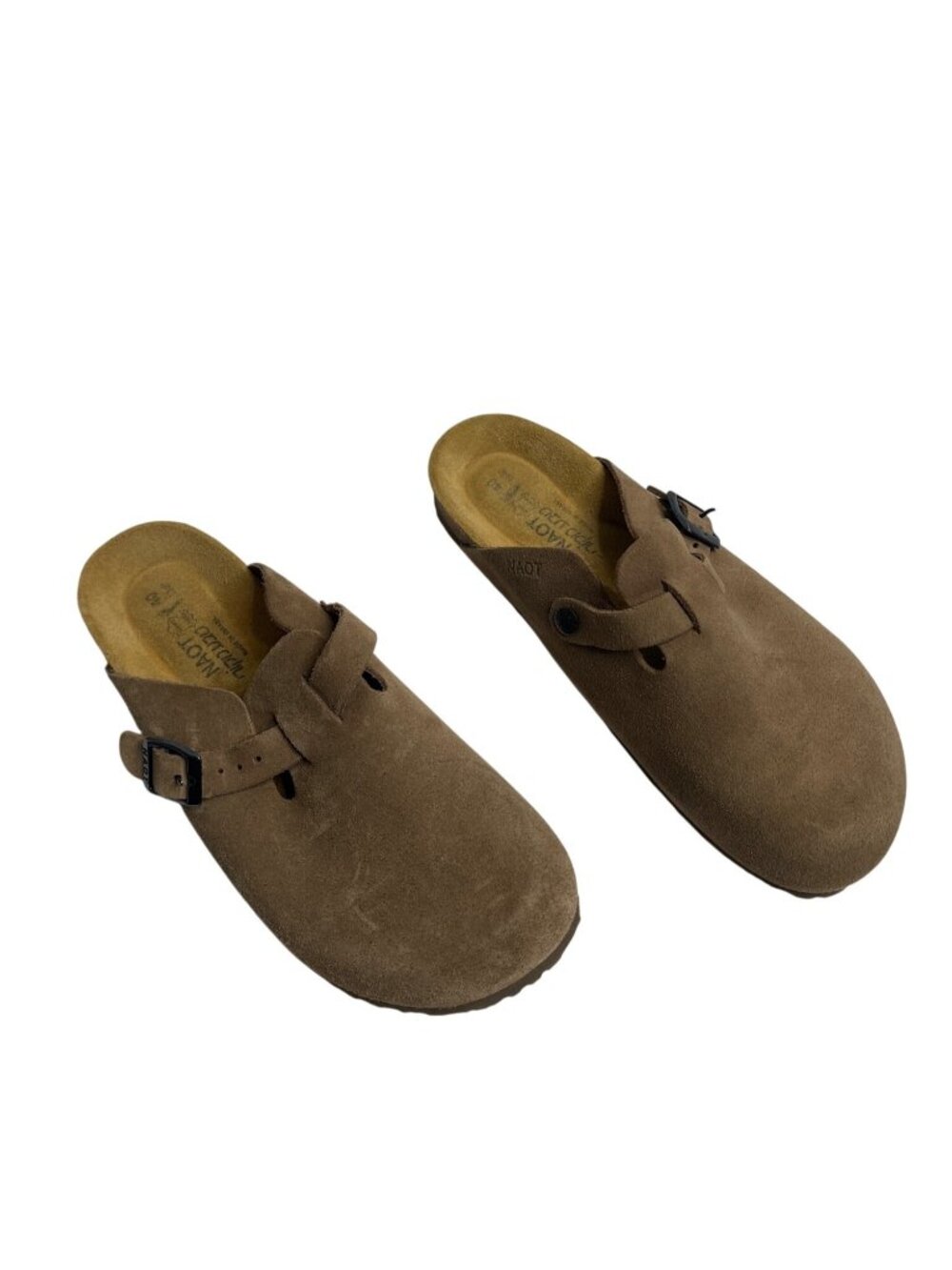 Naot Womens Brown Suede Spring Clogs Size 40 EU / US 9 womens 7 mens